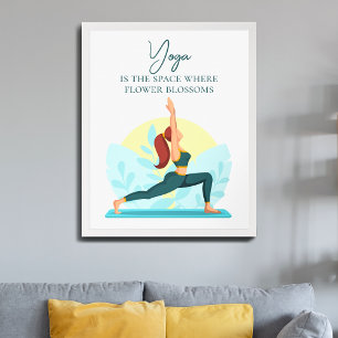 Warrior Yoga Art – Customisable Inspirational  Poster