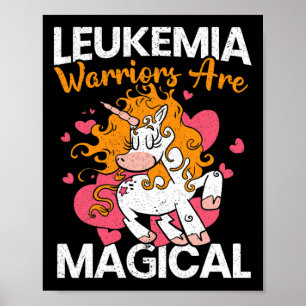 Warriors Are Magical Unicorn Leukaemia Awareness 1 Poster