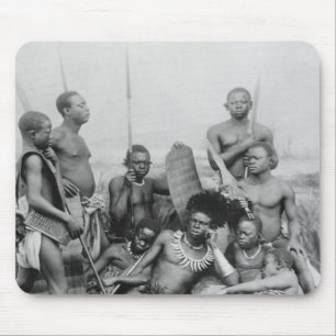 Warriors, Belgian Congo, 1894 Mouse Mat
