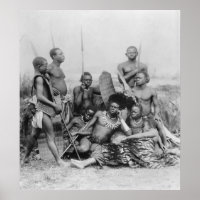 Warriors, Belgian Congo, 1894