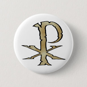 Warriors Cross 6 Cm Round Badge