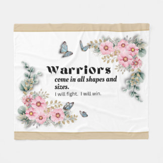Warriors Fleece Blanket - Cancer Awareness