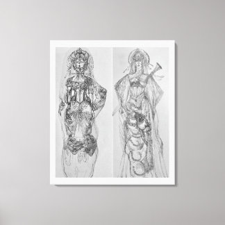 Warriors hand drawn illustration wall art