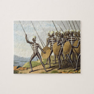 Warriors of New South Wales, engraved by Matthew D Jigsaw Puzzle