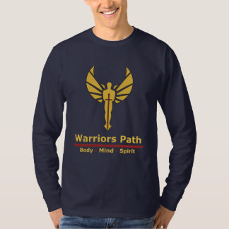 Warriors Path - Peaceful Warrior Blue Long Sleve T-Shirt