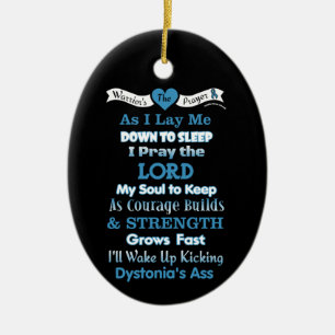 Warrior's Prayer...Dystonia Ceramic Tree Decoration
