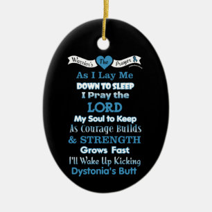 Warrior's Prayer...Dystonia Ceramic Tree Decoration