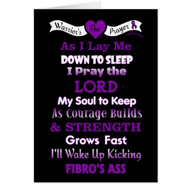 Warrior's Prayer...Fibro (Front)