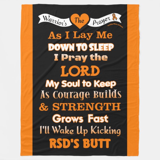 Warrior's Prayer...RSD Fleece Blanket (Front)