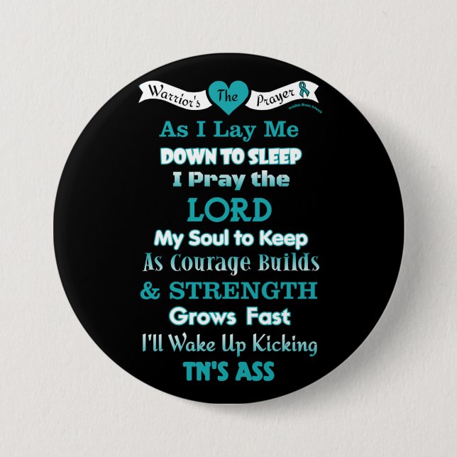 Warrior's Prayer...TN 7.5 Cm Round Badge (Front)