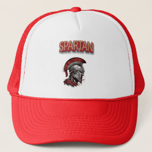 Warrior's Pride - Spartan Helmet with Red Plume Trucker Hat