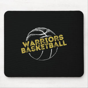 Warriors Sketll Sketll Player Sketll Sports V1 Mouse Mat