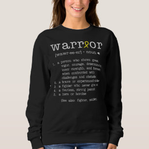 Warror Spina Bifida Awareness Supporter Ribbon Sweatshirt