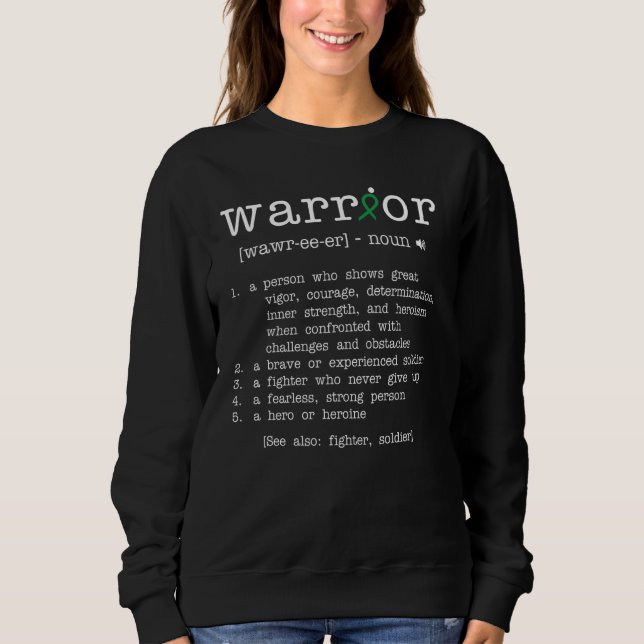 Warror- Traumatic Brain Injury Awareness Supporter Sweatshirt (Front)