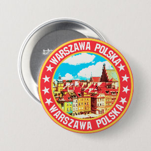 Warsaw                                             7.5 cm round badge