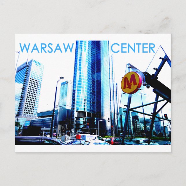 Warsaw - Centre Postcard (Front)
