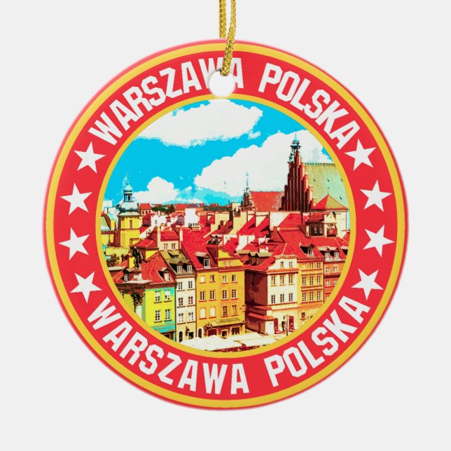 Warsaw                                             ceramic tree decoration (Front)