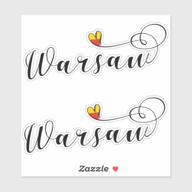 Warsaw Flag Heart, Warszawa (Sheet)