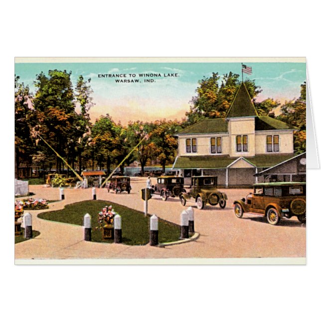 Warsaw, Indiana Entrance to Winona Lake (Front Horizontal)