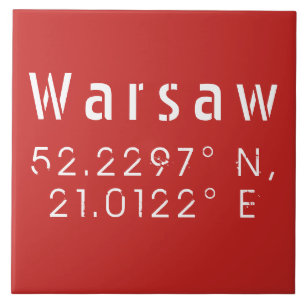 Warsaw Latitude Longitude Tile