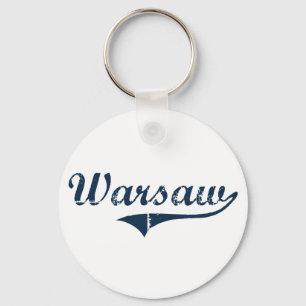Warsaw New York Classic Design Key Ring