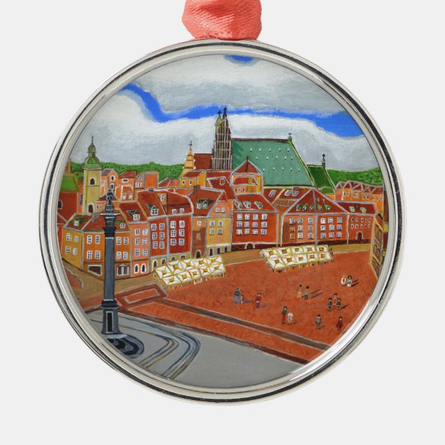 Warsaw-Old Town Metal Tree Decoration (Front)