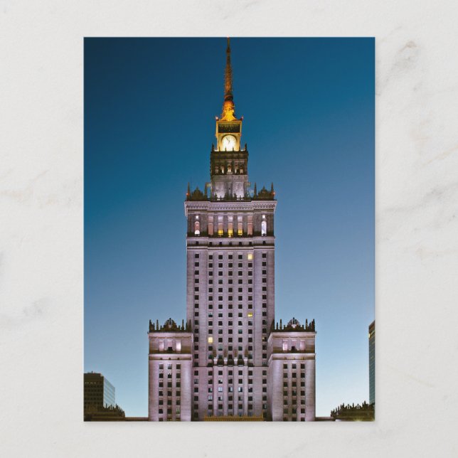 Warsaw Palace of Culture and Science Postcard (Front)