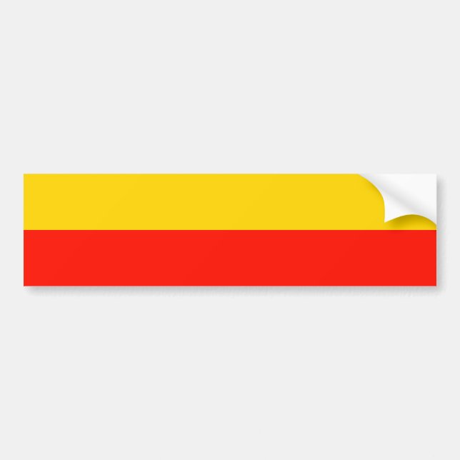 Warsaw, Poland flag Bumper Sticker (Front)