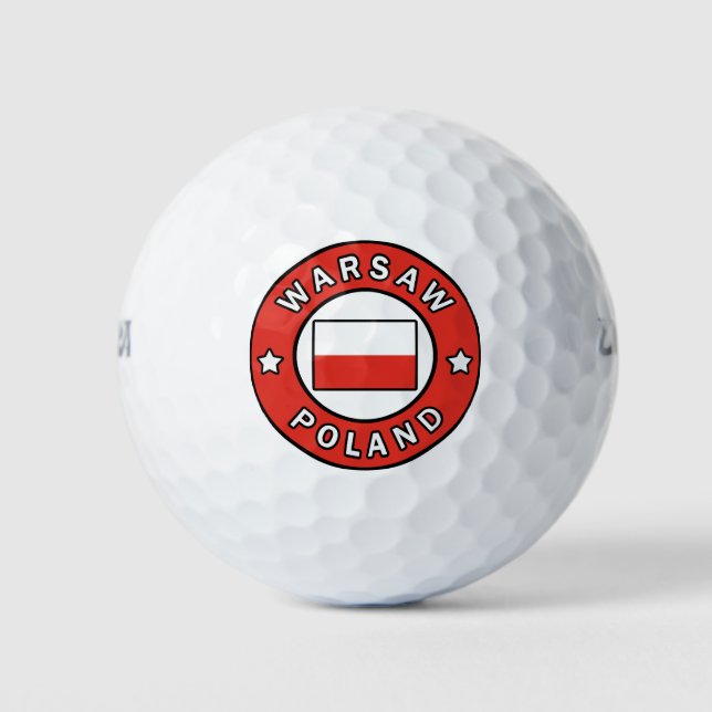 Warsaw Poland Golf Balls (Front)