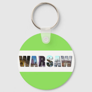 Warsaw Poland Key Ring