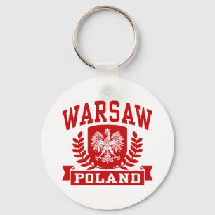 Warsaw Poland Key Ring
