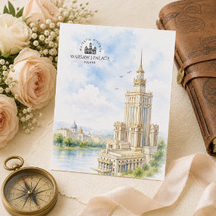 Warsaw, Poland   Palace of Culture and Science  Postcard