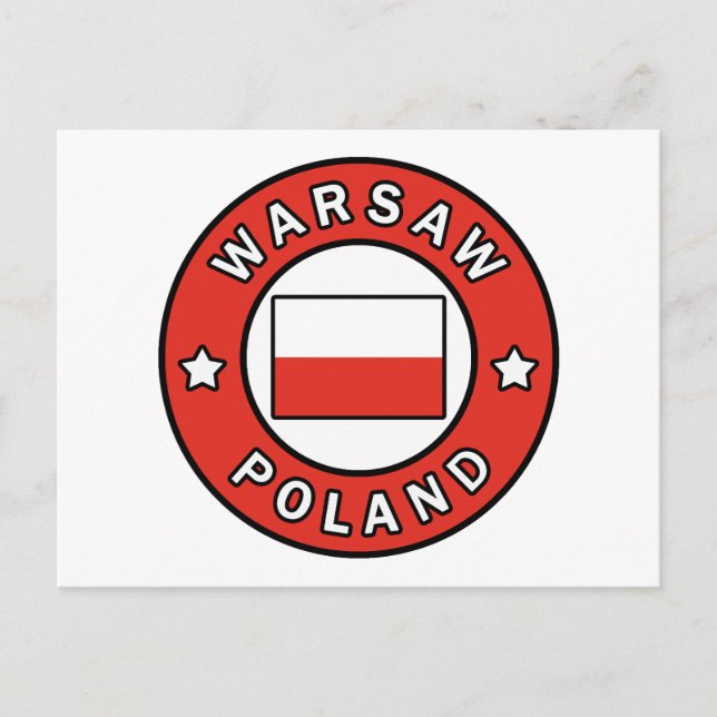Warsaw Poland Postcard (Front)