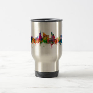 Warsaw Poland Skyline Travel Mug