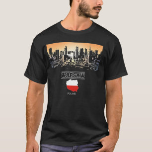 warsaw poland Skyline Vacation Souvenir city T-Shirt