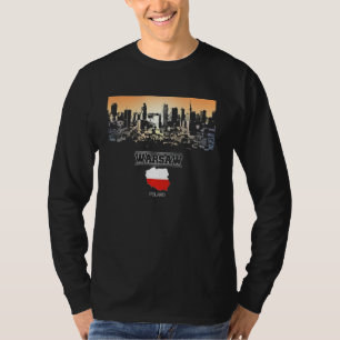 warsaw poland Skyline Vacation Souvenir city T-Shirt