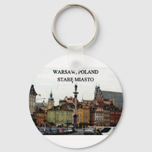 WARSAW POLAND STARE MIASTO OLD TOWN KEY RING