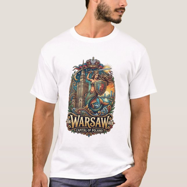 WARSAW, POLAND T-Shirt (Front)