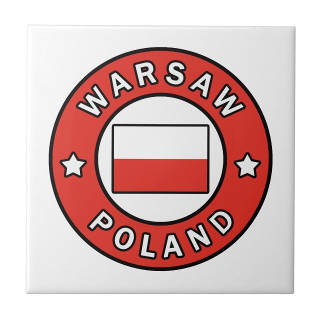 Warsaw Poland Tile (Front)