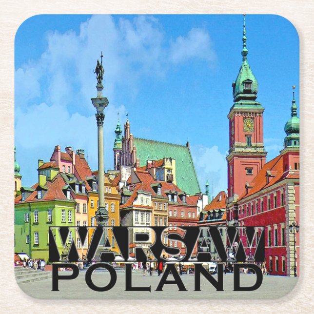 Warsaw Square Paper Coaster (Front)