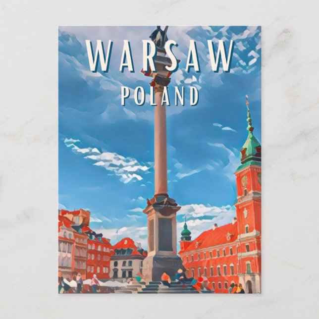 Warsaw, the rising star of Eastern Europe Postcard (Front)