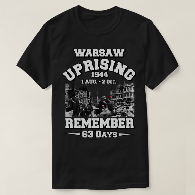 WARSAW UPRISING 1944 T-Shirt (Design Front)