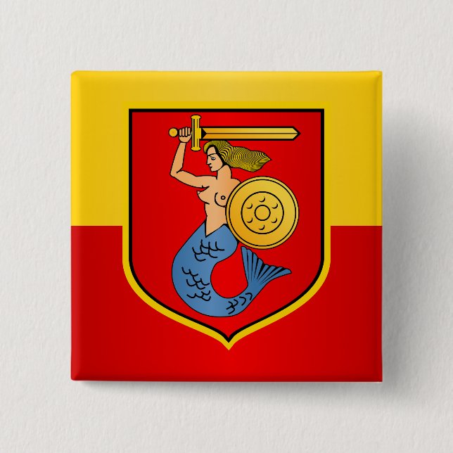 Warsaw (Warsaw) 15 Cm Square Badge (Front)