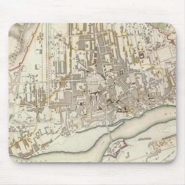 Warsaw Warszawa Mouse Mat (Front)