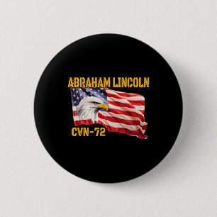 Warship Abraham Lincoln Cvn-72 Aircraft Carrier Ve 6 Cm Round Badge