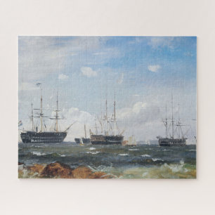 Warship out of Gothenburg 1861 Jigsaw Puzzle