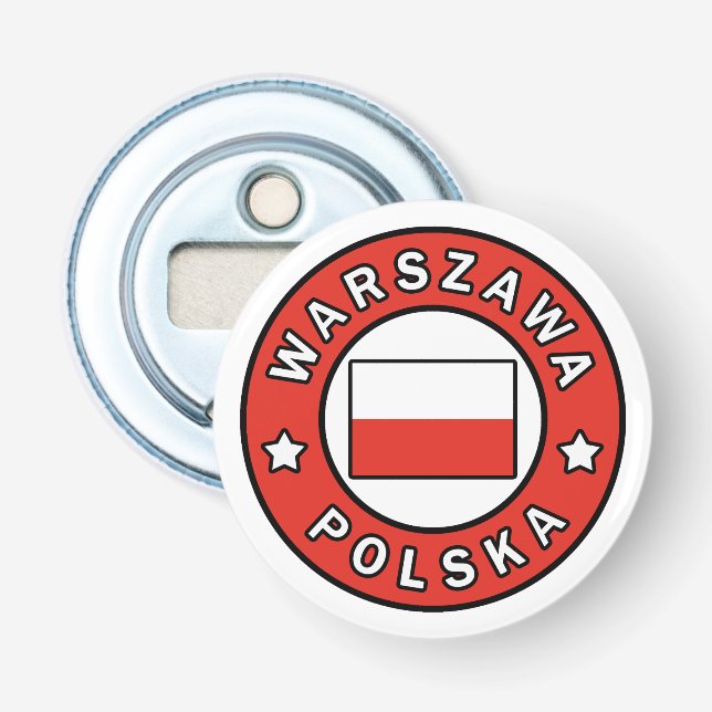 Warszawa Polska Bottle Opener (Front)