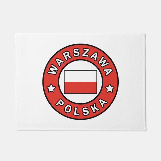 Warszawa Polska Doormat (Front)