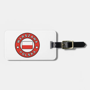 Warszawa Polska Luggage Tag