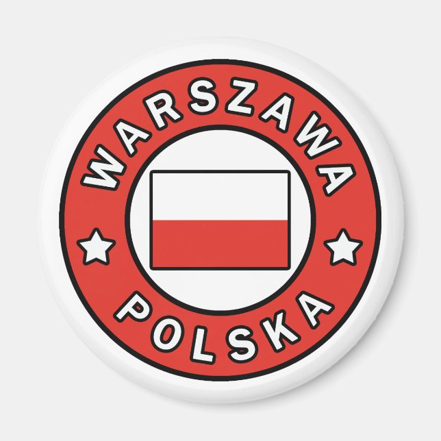 Warszawa Polska Magnet (Front)
